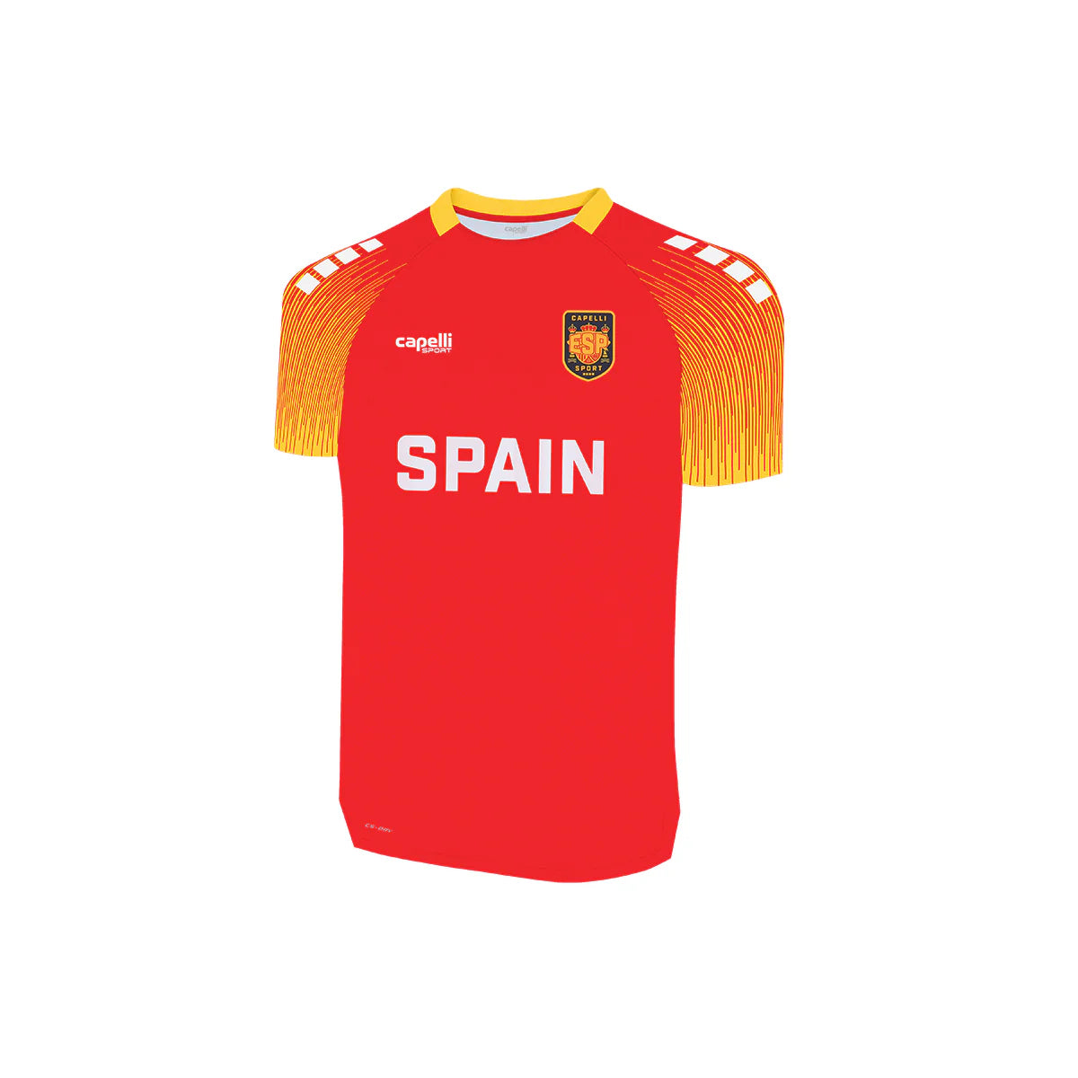 SPAIN HOME MET LINES SOCCER JERSEY