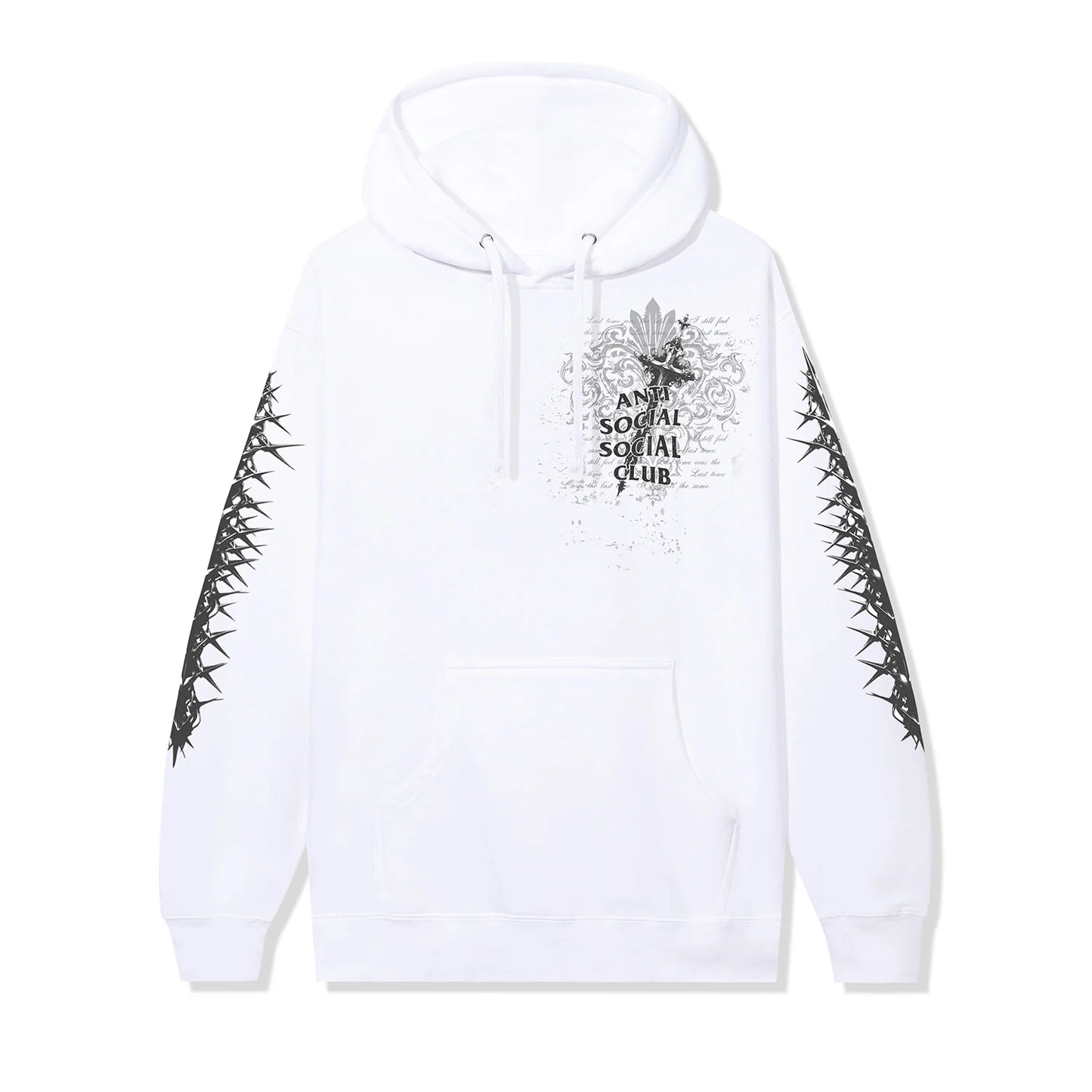 Anti Social Social Club Anguish Pullover Hoodie-White