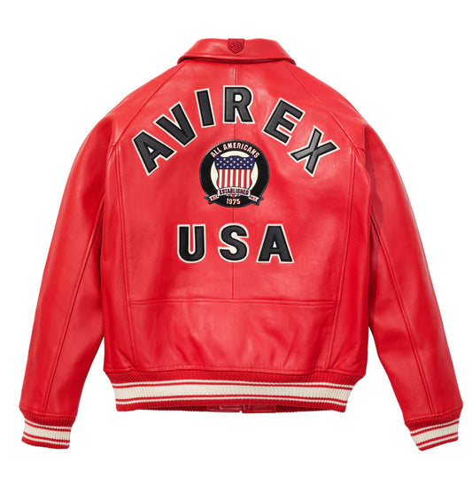 AVIREX ICON JACKET AVF20BO01-931 SALVAGE RED