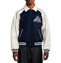 AVIREX CLASSIC WOOL LEATHER VARSITY JACKET-NAVY AVF251O31