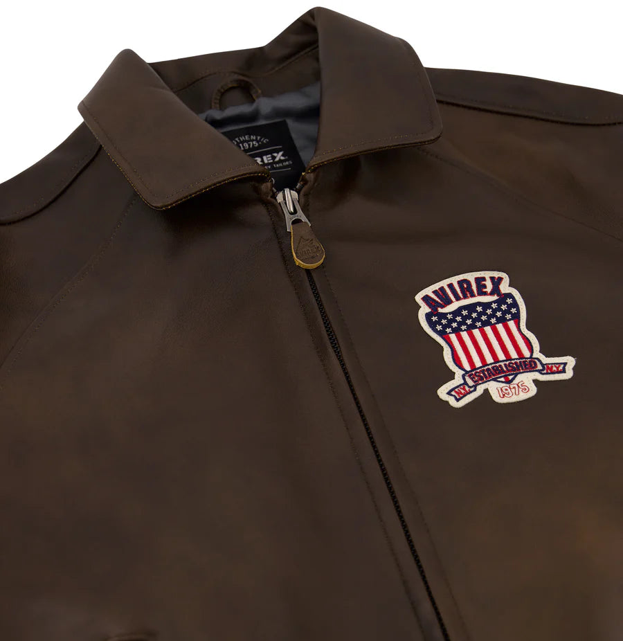 AVIREX ICON JACKET AVF25IO21-905 VINTAGE BROWN