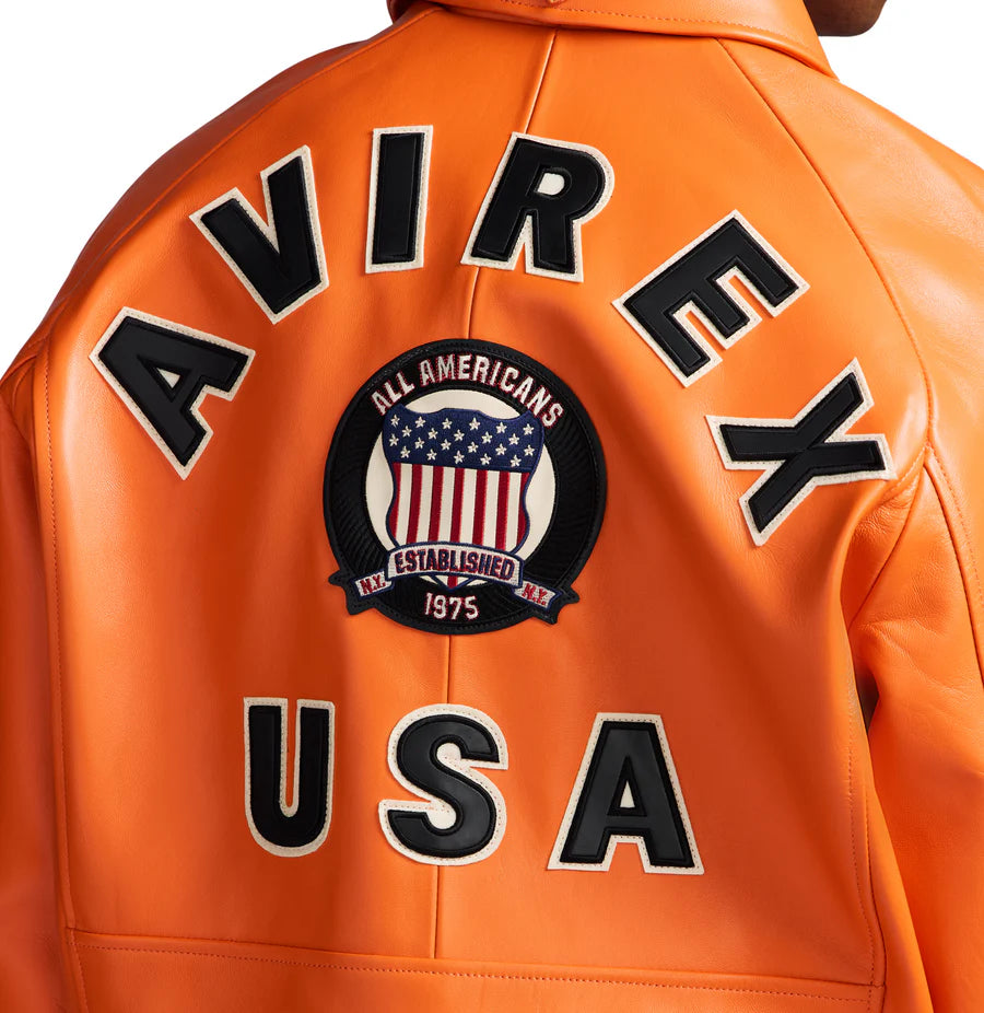 AVIREX ICON JACKET AVF25IO21-801 SAFETY ORANGE