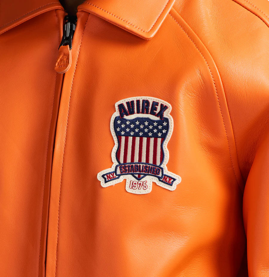 AVIREX ICON JACKET AVF25IO21-801 SAFETY ORANGE
