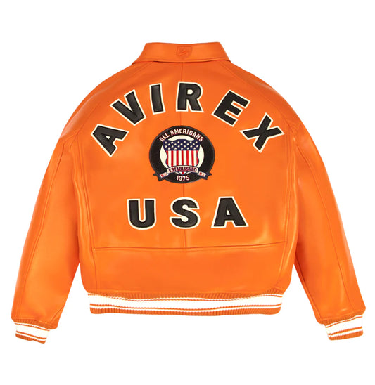 AVIREX ICON JACKET AVF25IO21-801 SAFETY ORANGE