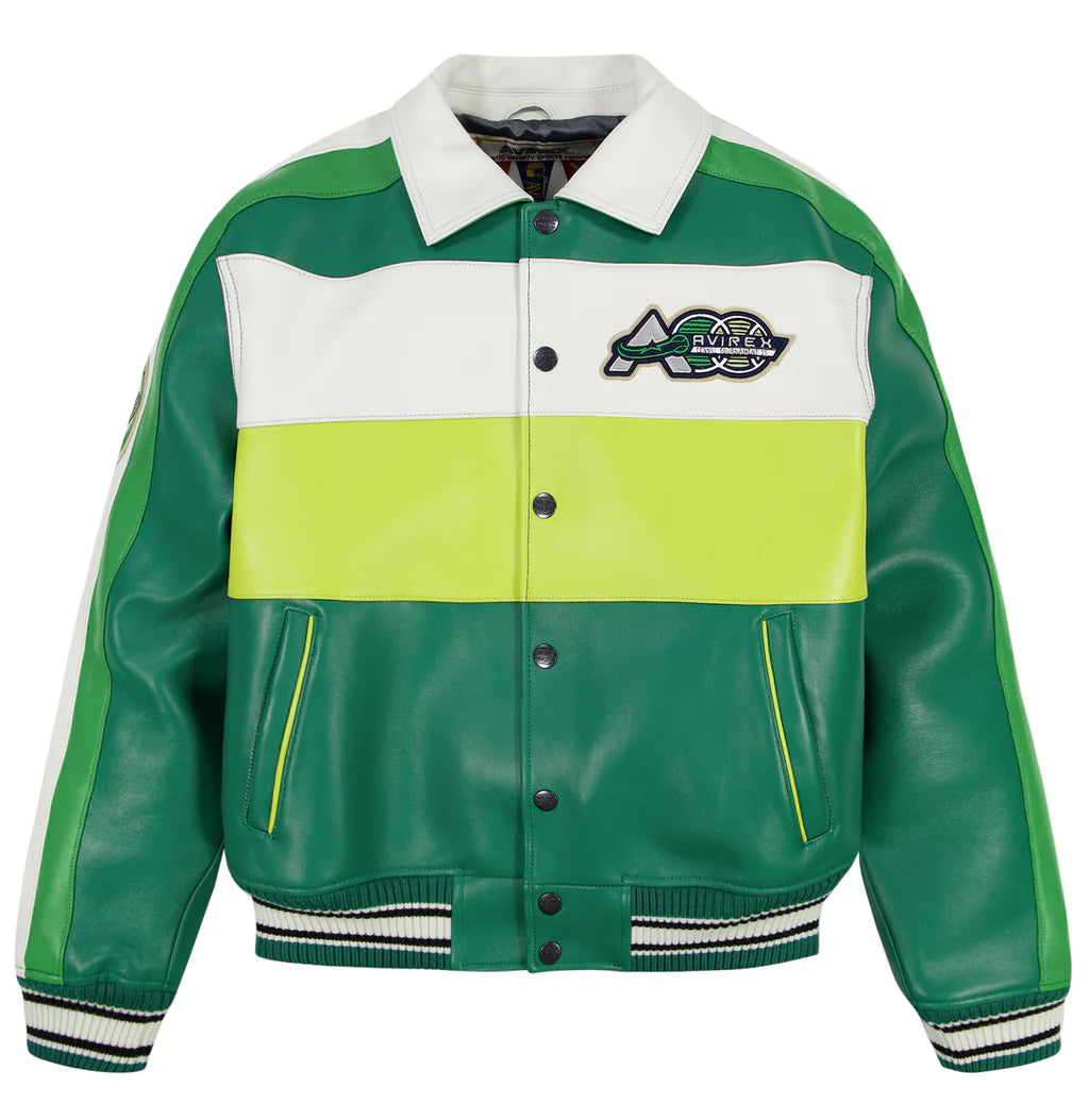 AVIREX  GRAND SLAM JACKET-VERDANT/VERDOYANT GREEN