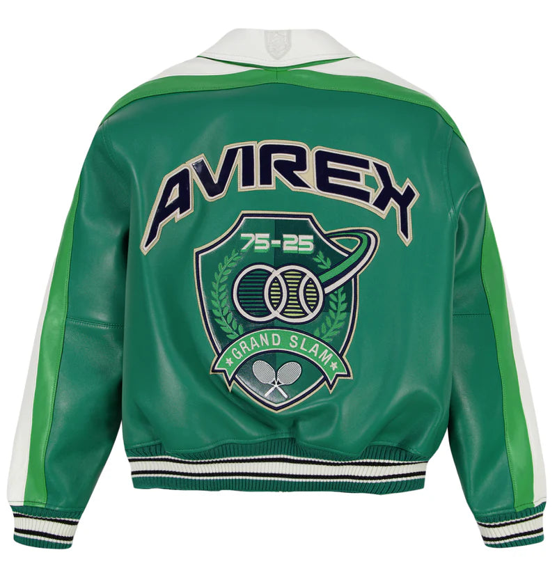AVIREX  GRAND SLAM JACKET-VERDANT/VERDOYANT GREEN