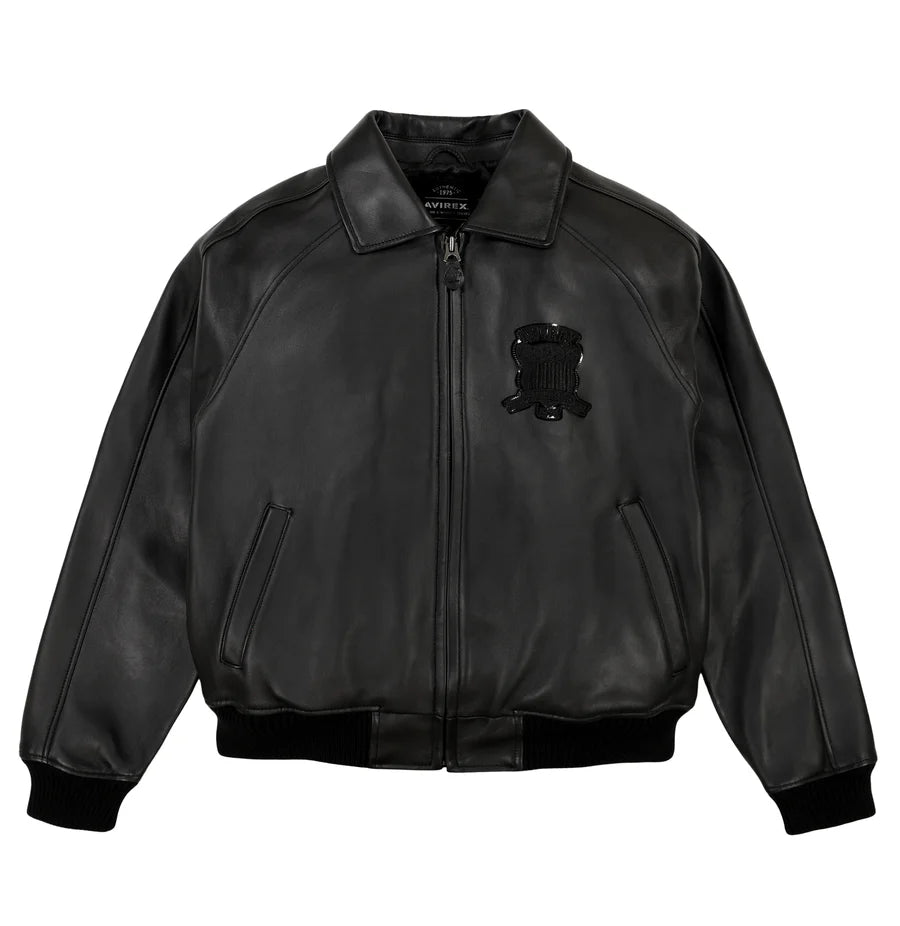 AVIREX ICON JACKET AVF24IO30 001 BLACK