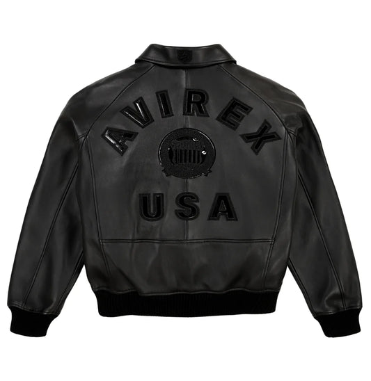 AVIREX ICON JACKET AVF24IO30 001 BLACK