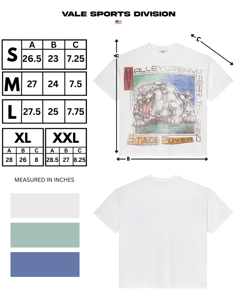 VALE BIG STAGE TEE [WHITE]