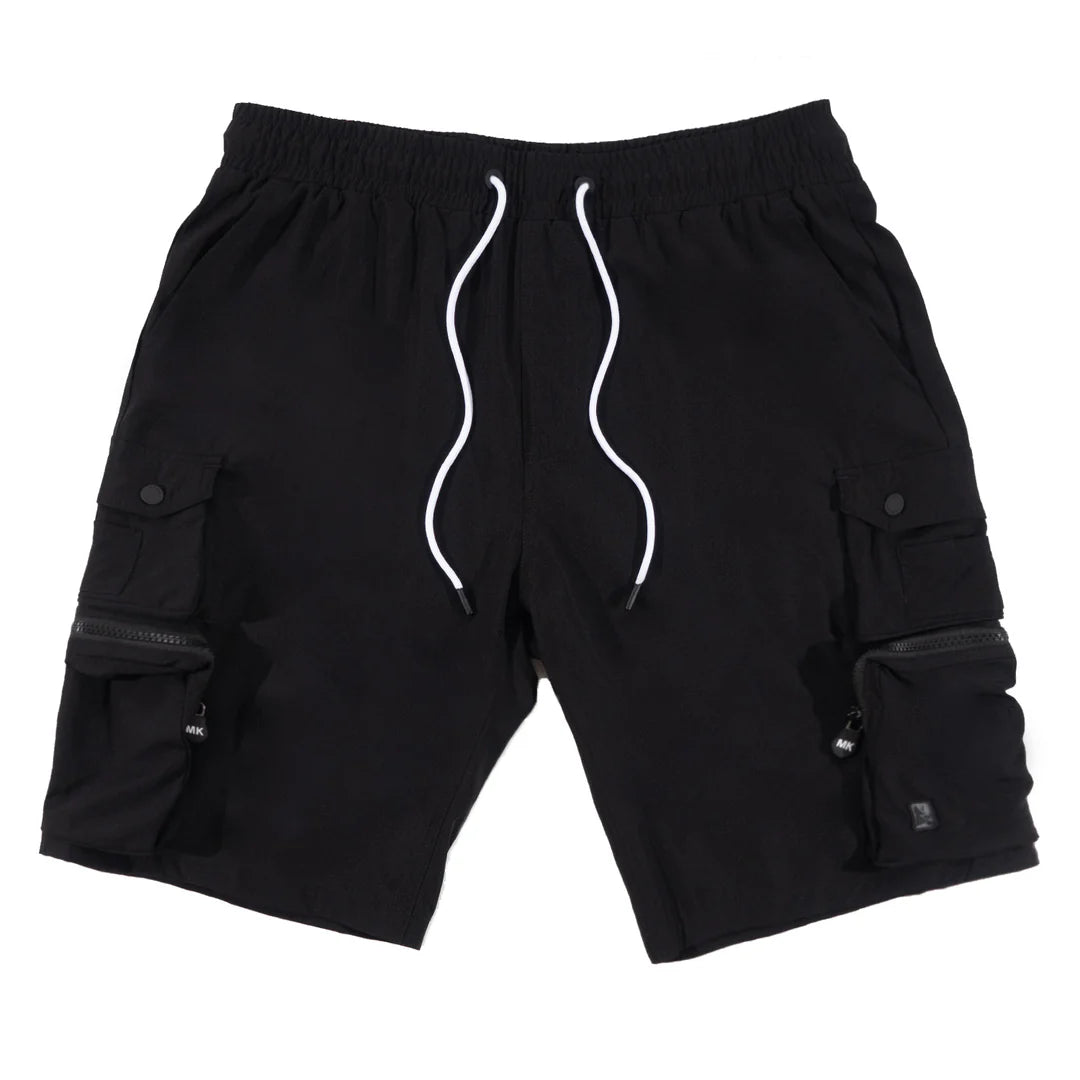 Makobi M633 Colton Nylon Spandex Cargo Shorts - Black