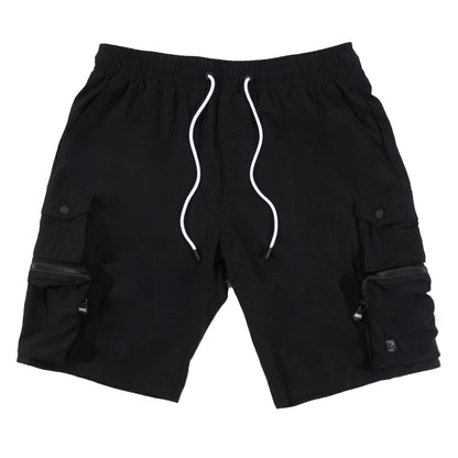 Makobi M633 Colton Nylon Spandex Cargo Shorts - Black