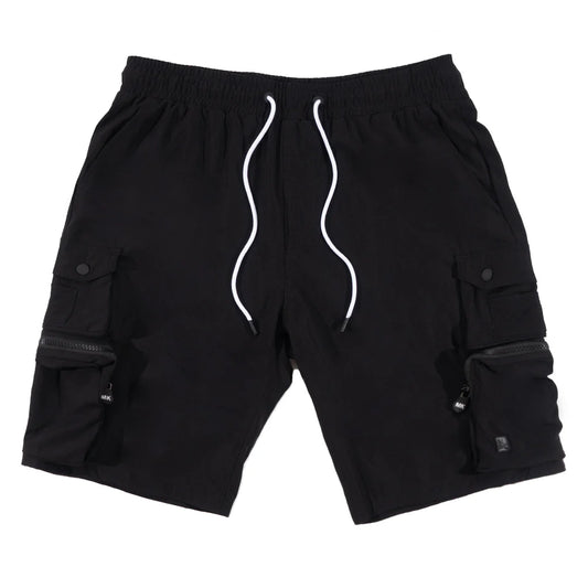 Makobi M633 Colton Nylon Spandex Cargo Shorts - Black