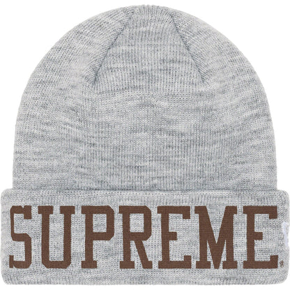 SUPREME*NEW ERA VARSITY BEANIE 'HEATHER GREY'