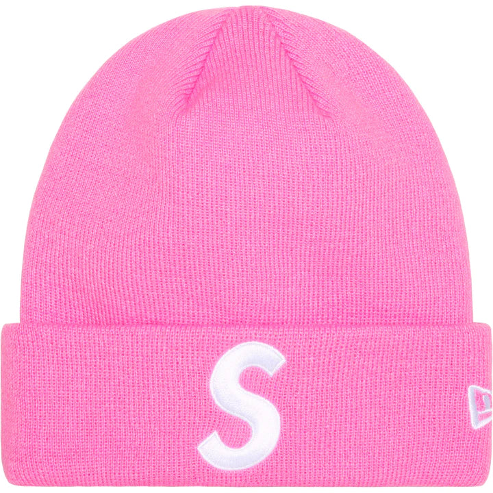 SUPREME x NEW ERA  S LOGO BEANIE 'PINK'