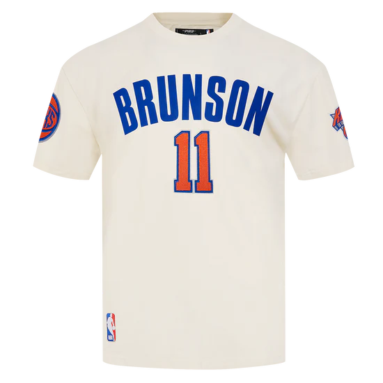 NBA NEW YORK KNICKS JALEN BRUNSON #11 CLASSIC PNN MEN'S SJ TAPING TEE
