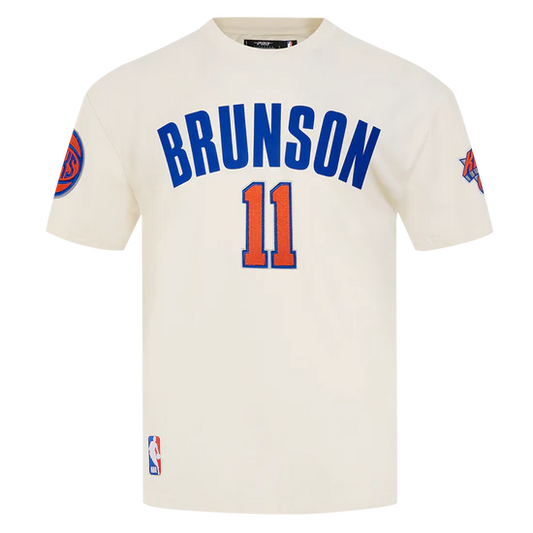 NBA NEW YORK KNICKS JALEN BRUNSON #11 CLASSIC PNN MEN'S SJ TAPING TEE