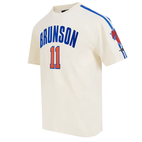 NBA NEW YORK KNICKS JALEN BRUNSON #11 CLASSIC PNN MEN'S SJ TAPING TEE