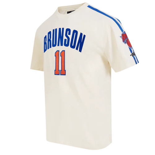 NBA NEW YORK KNICKS JALEN BRUNSON #11 CLASSIC PNN MEN'S SJ TAPING TEE