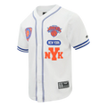 NBA NEW YORK KNICKS LETTERMAN MEN'S BUTTON DOWN MESH TOP BNK1516960