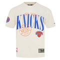 NEW YORK KNICKS STAMPED MEN'S S/S TEE   BNK1517035 EGGSHELL