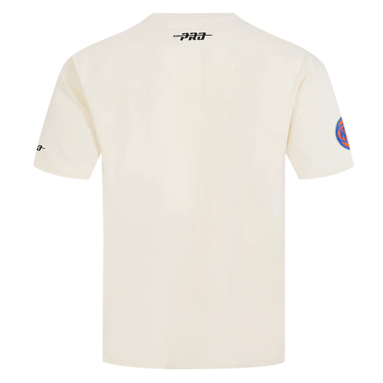 NEW YORK KNICKS STAMPED MEN'S S/S TEE   BNK1517035 EGGSHELL