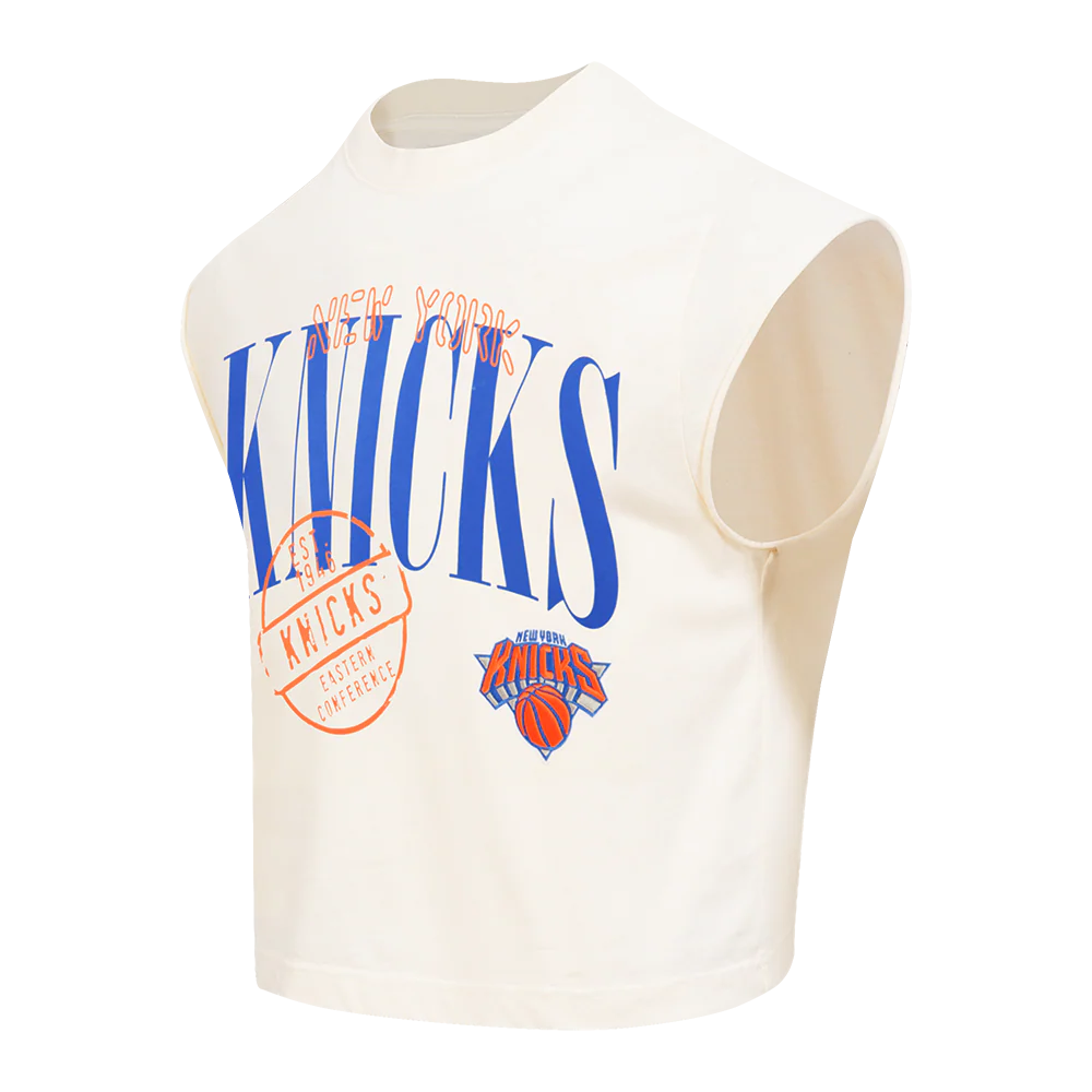 NBA NEW YORK KNICKS STAMPED MEN'S S/S TEE  BNK1517036 EGG