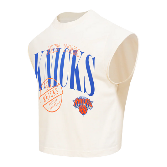 NBA NEW YORK KNICKS STAMPED MEN'S S/S TEE  BNK1517036 EGG