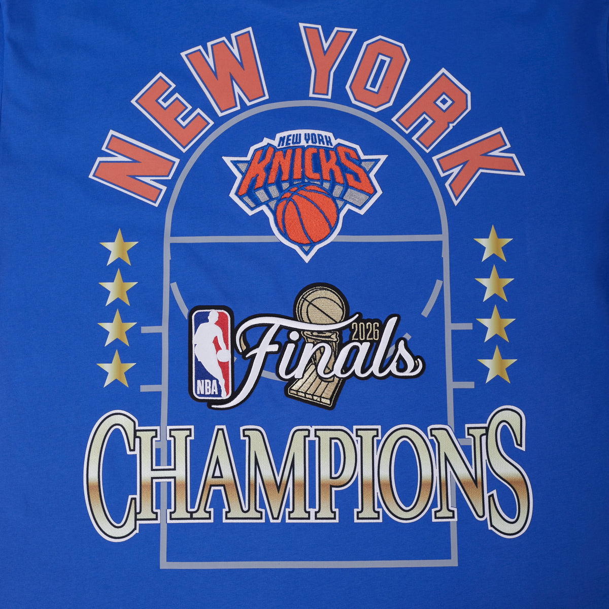 NEW YORK KNICKS NBA FINALS 2026 M CJ DROP SHOULDER TEE