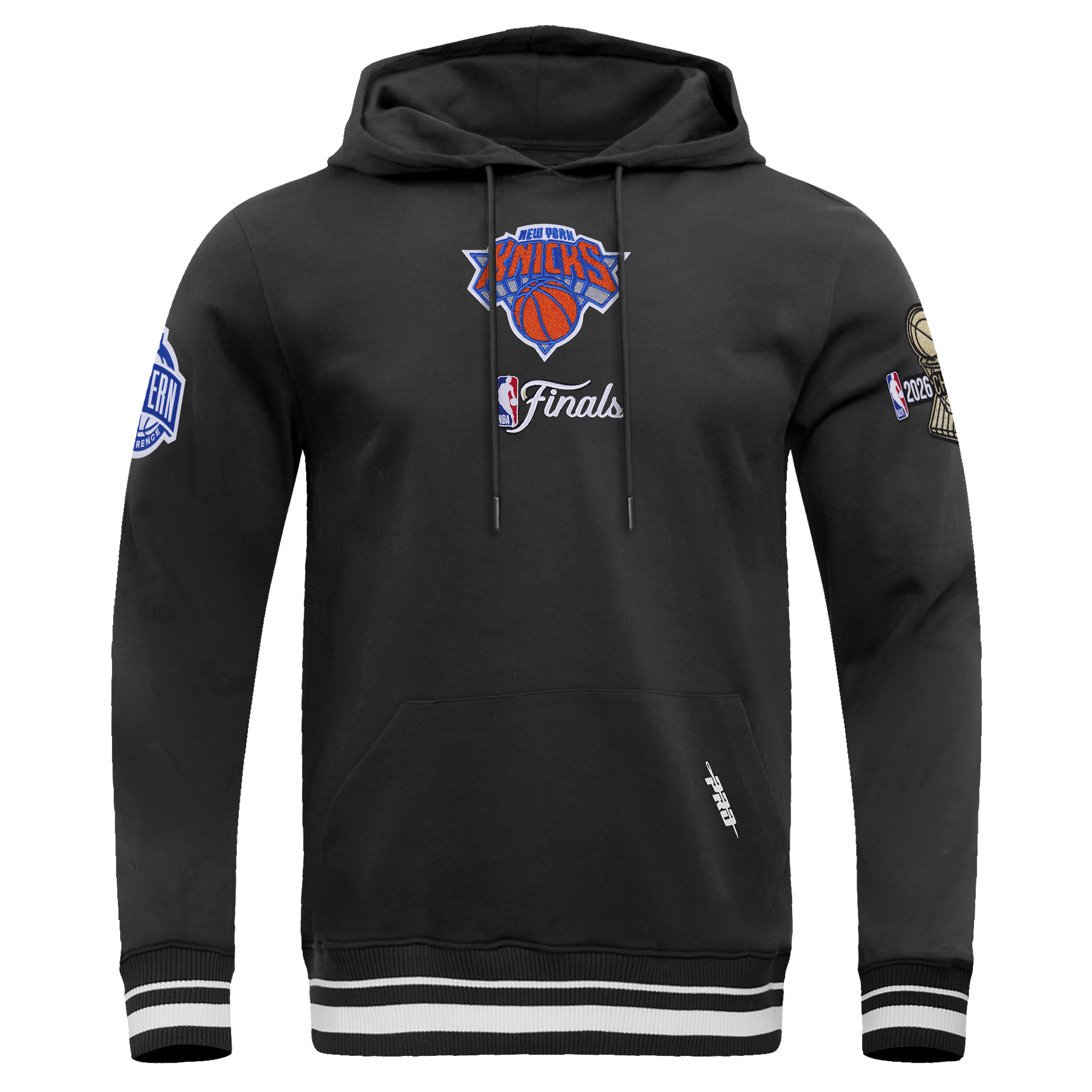 NEW YORK KNICKS NBA FINALS 2026 M RIB FLC PO HOODIE