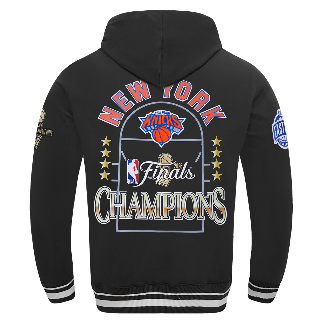 NEW YORK KNICKS NBA FINALS 2026 M RIB FLC PO HOODIE
