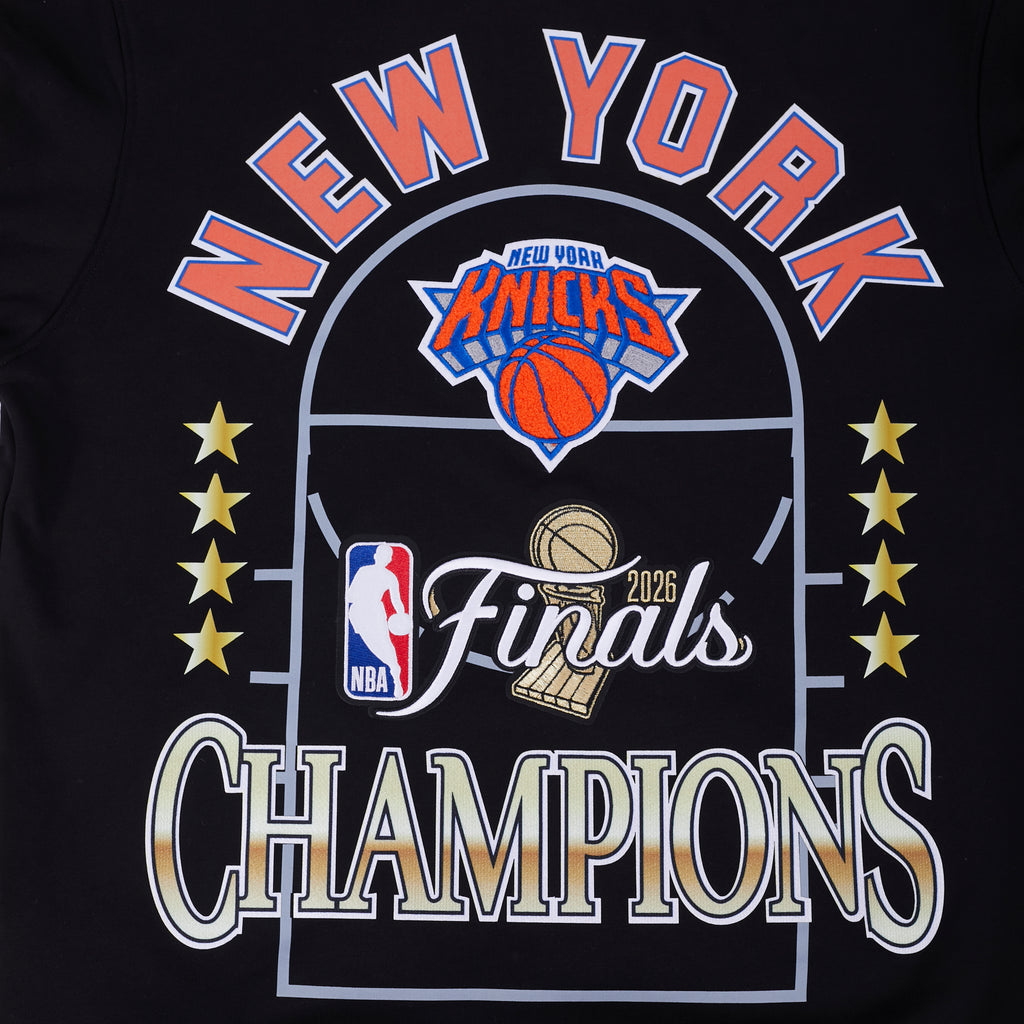 NEW YORK KNICKS NBA FINALS 2026 M RIB FLC PO HOODIE