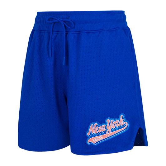 NEW YORK KNICKS SCRIPT TAIL MESH SHORT BNKF515433-RYB
