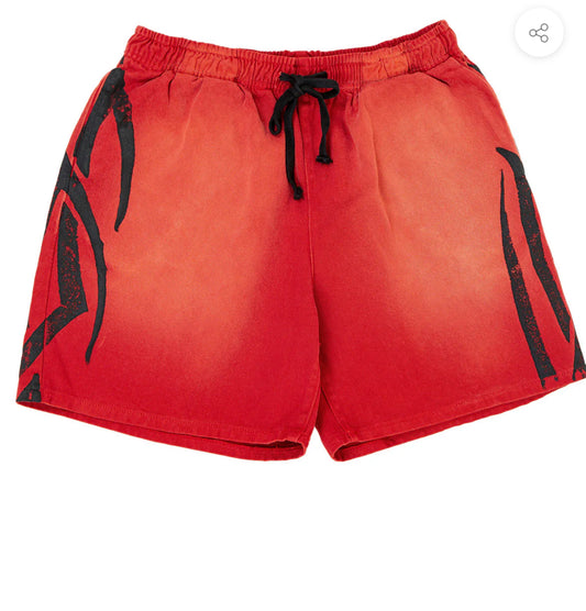 GOLDEN DENIM The Summer Shorts -The Summer Shorts - Raphael ( Vintage Red / Black Print ) (GDSMQS124-01)