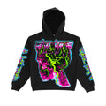 EVIL VICE  MENTAL LEAK GLOW IN THE DARK HOODIE ' VICE28-BLACK
