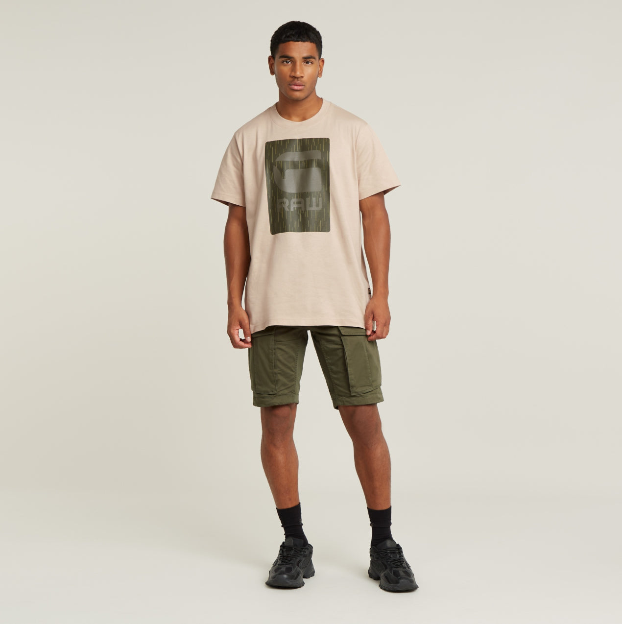 G-STAR RAW ovic zip regular short D26214-5126-1260-GS GREY