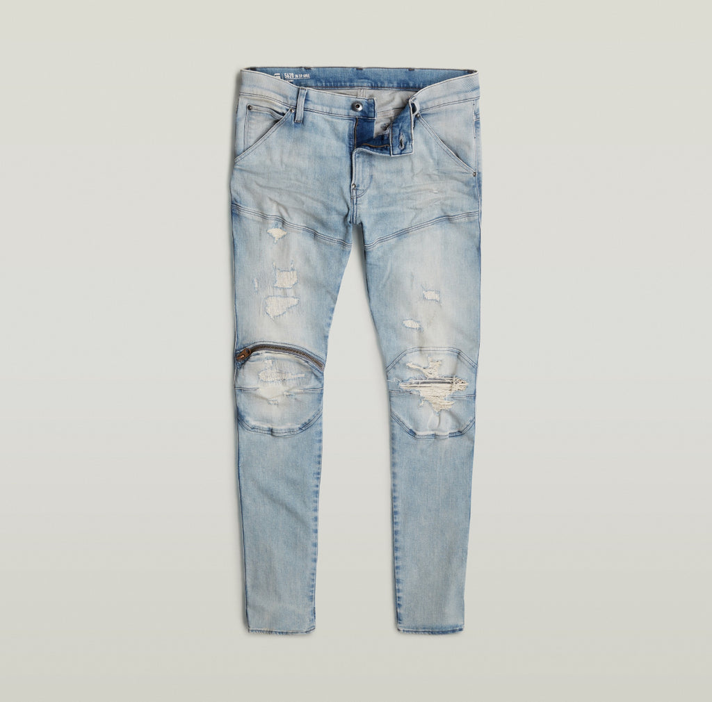 G-STAR 	5620 3D ZIP KNEE Skinny JEANS  D01252-D634   VINTAGE SUMMER SKY  RESTORED