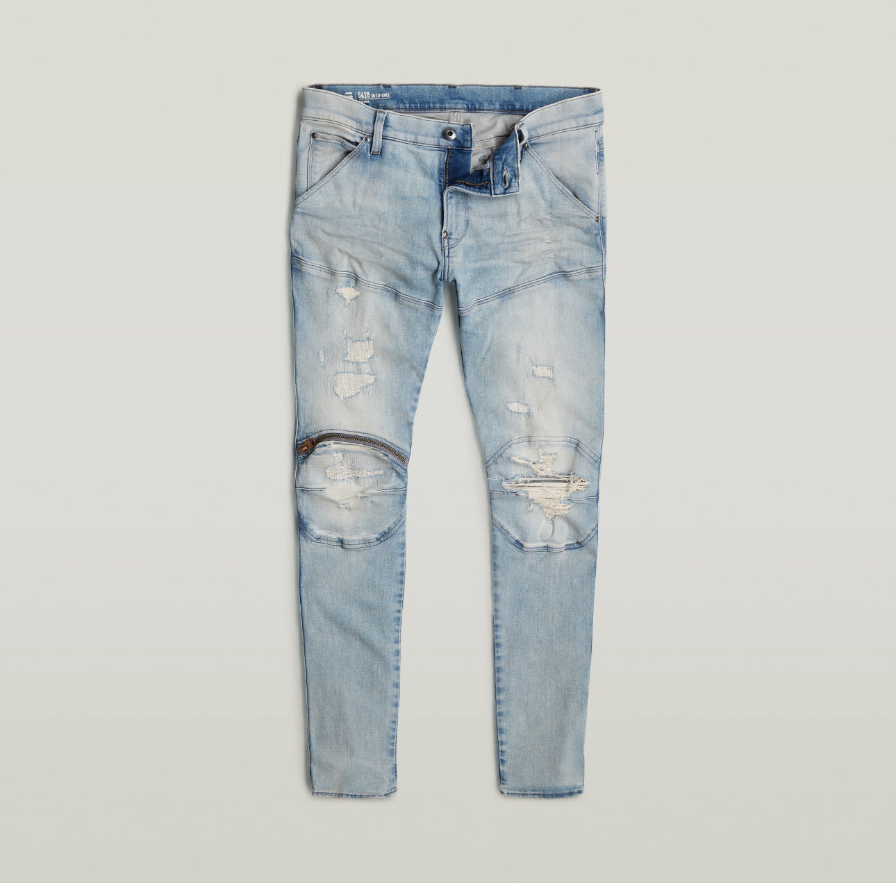 G-STAR 	5620 3D ZIP KNEE Skinny JEANS  D01252-D634   VINTAGE SUMMER SKY  RESTORED