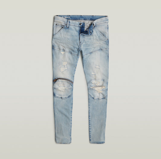 G-STAR 	5620 3D ZIP KNEE Skinny JEANS  D01252-D634   VINTAGE SUMMER SKY  RESTORED