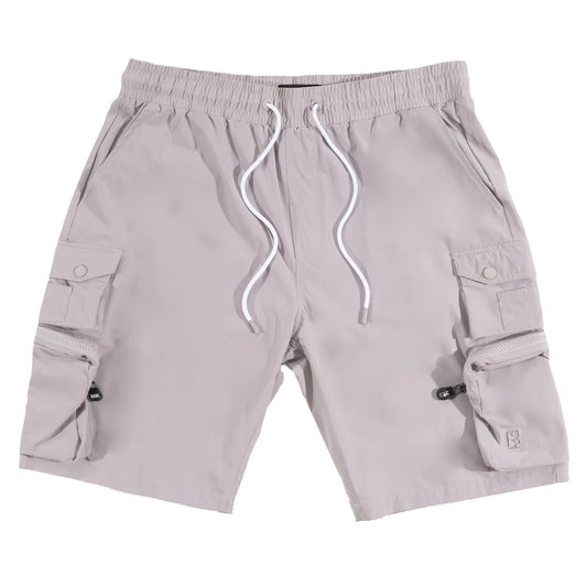 Makobi M633 Colton Nylon Spandex Cargo Shorts - Gray