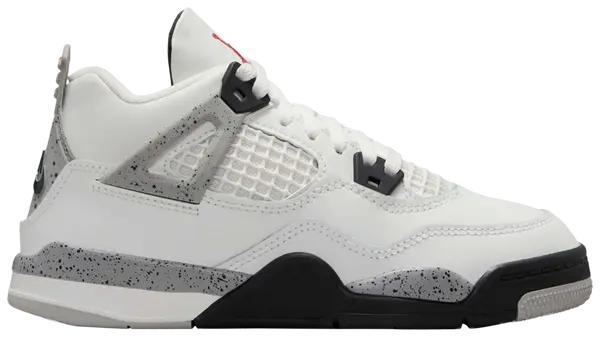 Air Jordan 4 Retro OG PRE SCHOOL 'White Cement' IB4388-100