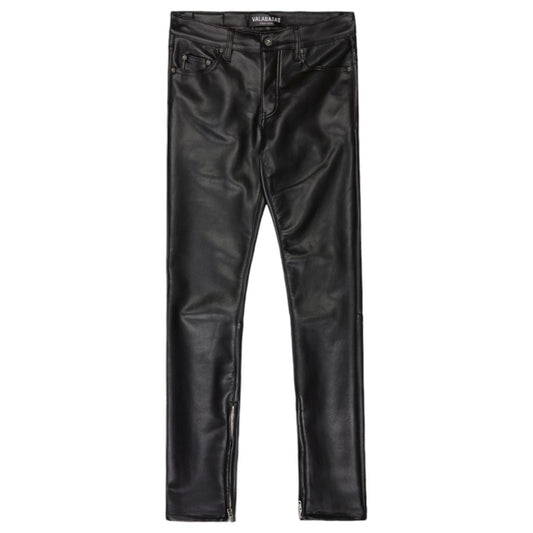 VALABASAS CITING SKINNY LEATHER PANTS (JET BLACK) VLBS-VJ2-1017