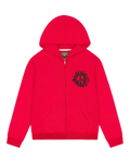 DENIM TEARS Denim University Zip Hoodie RED