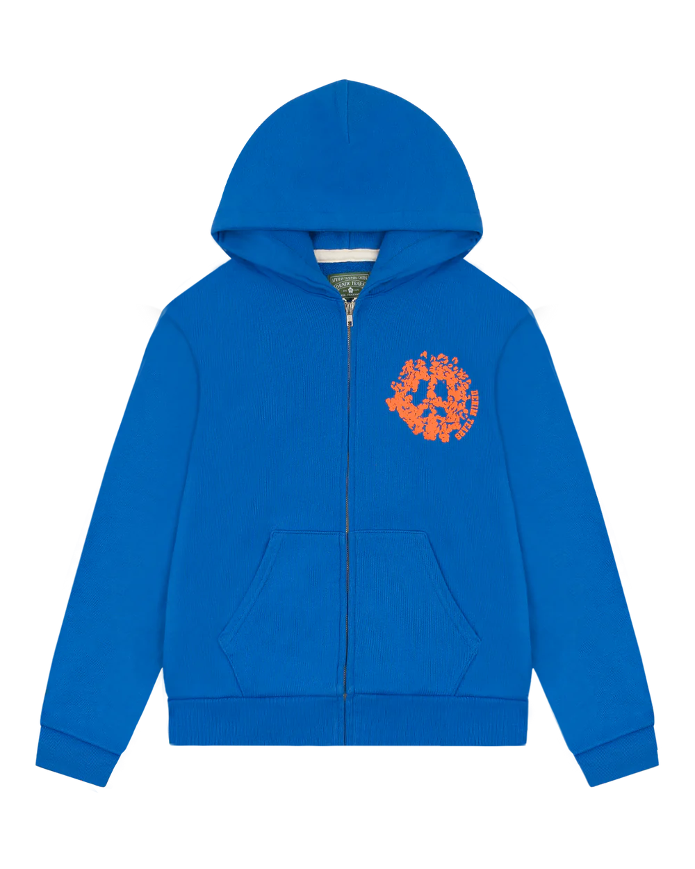 DENIM TEARS Denim University Zip Hoodie ROYAL BLUE