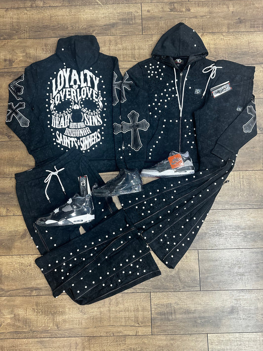 FROST LOYALTY HOODIE SET F5710-BLK