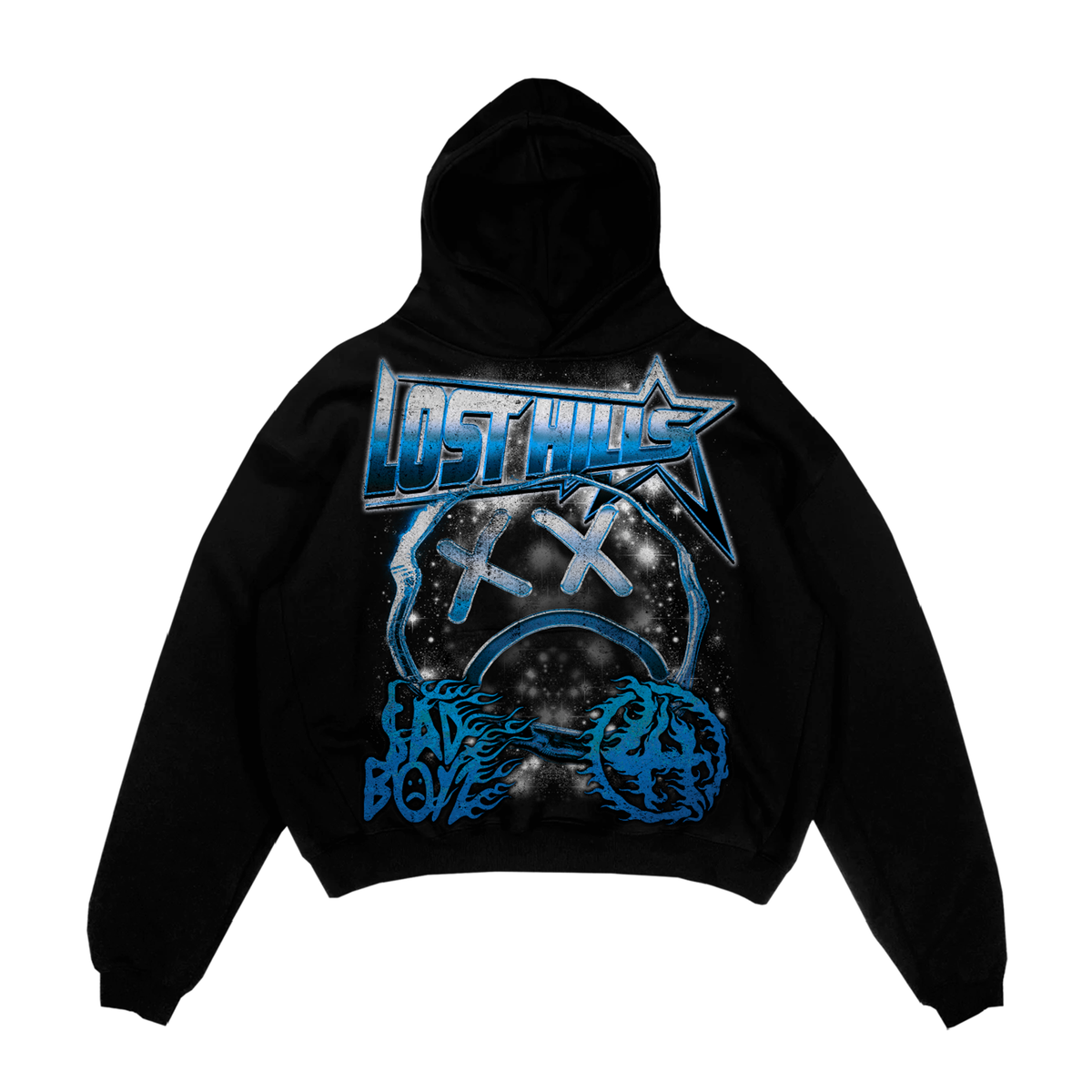 LOST HILLS  LHSBHOODY003-BLACK