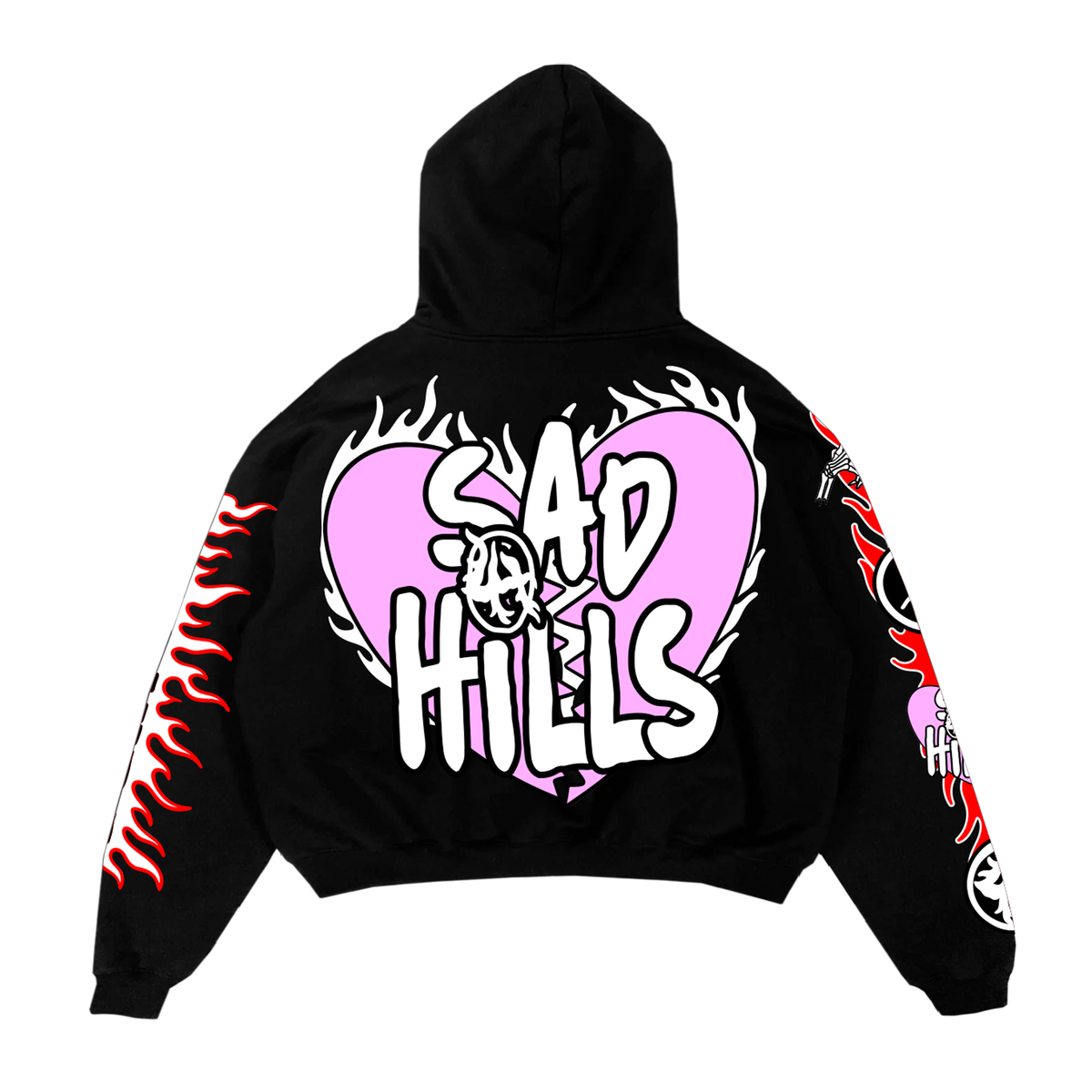 LOST HILLS  LHSBHOODY005-BLACK