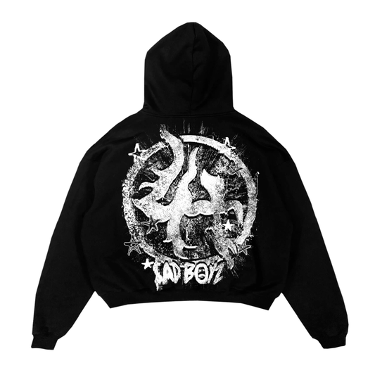 LOST HILLS  LHSBHOODY007-BLACK