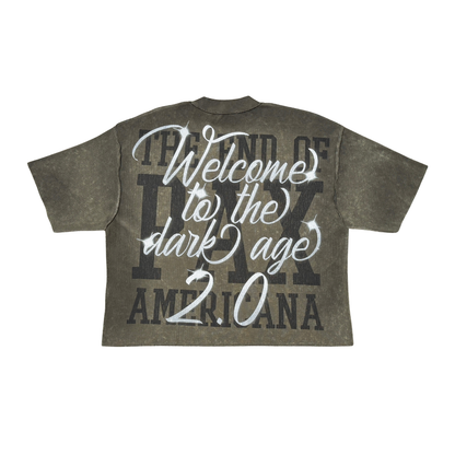 RARE PEACE Sword Waffle Tee Olive RT6027