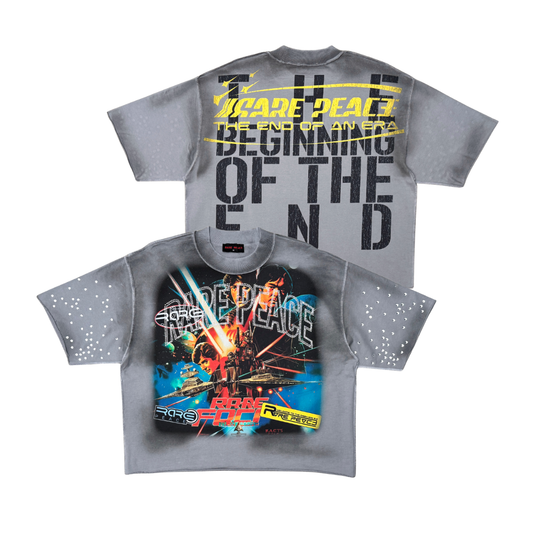 RARE PEACE Mini F Terry Star Wars Tee Grey RT6032