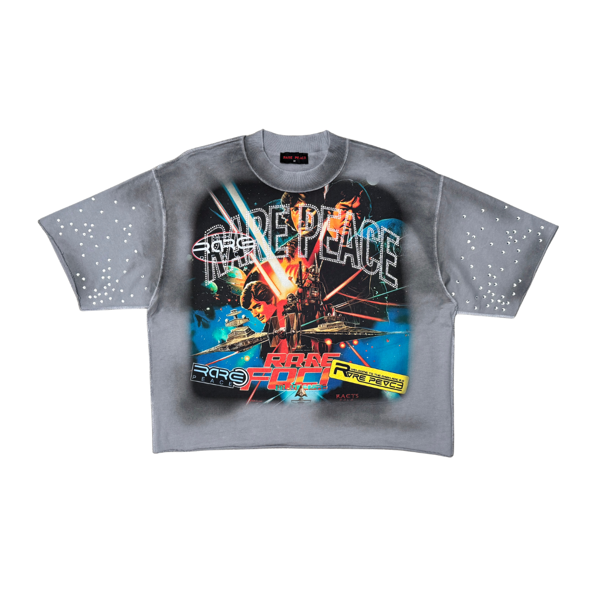 RARE PEACE Mini F Terry Star Wars Tee Grey RT6032